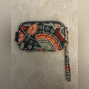 Vera Bradley Quilted Floral Wristlet Zip Pouch